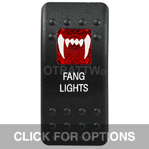 CONTURA II, FANG LIGHTS, RED SINGLE LENS, SINGLE UPPER DEPENDENT