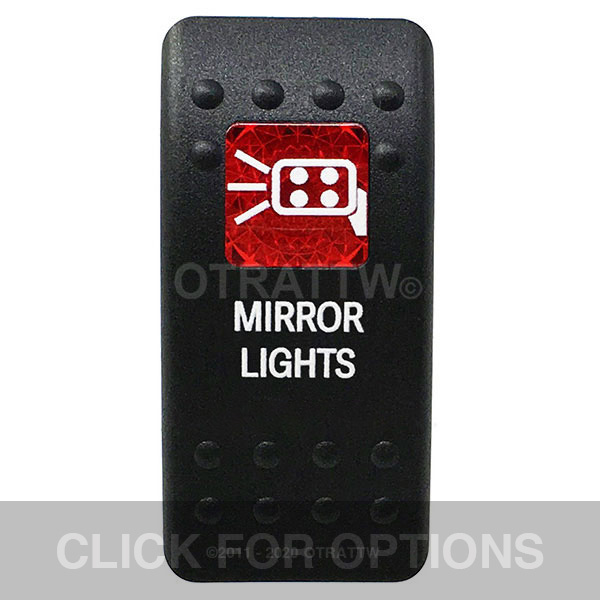 CONTURA II, MIRROR LIGHTS, RED SINGLE LENS, SINGLE UPPER DEPENDENT CONTURA II, MIRROR LIGHTS, RED SINGLE LENS, SINGLE UPPER DEPENDENT