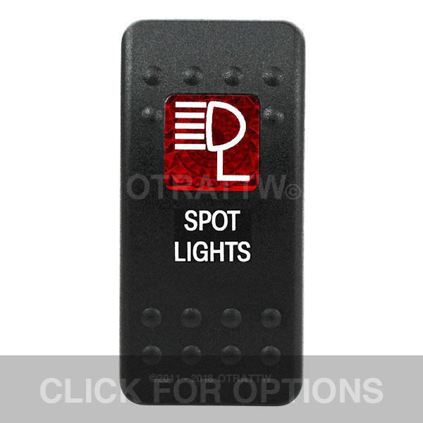 CONTURA II, SPOT LIGHTS, RED SINGLE LENS, SINGLE UPPER DEPENDENT
