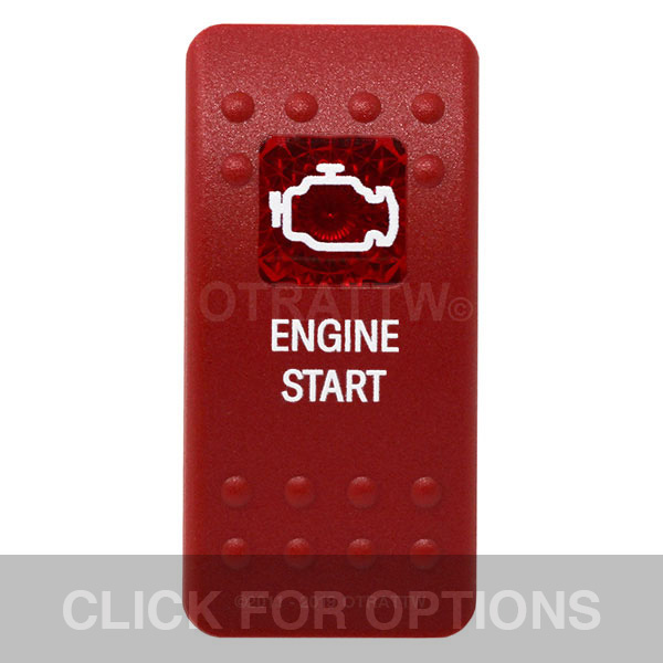 CONTURA II, ENGINE START, RED ROCKER AND LENS, ROCKER ONLY CONTURA II, ENGINE START, RED ROCKER AND LENS, ROCKER ONLY