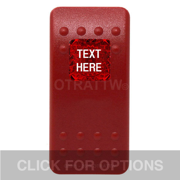CONTURA II, TEXT ONLY, RED LENS, RED ROCKER ONLY, NO INDICATOR BAR CONTURA II, TEXT ONLY, RED LENS, RED ROCKER ONLY, NO INDICATOR BAR