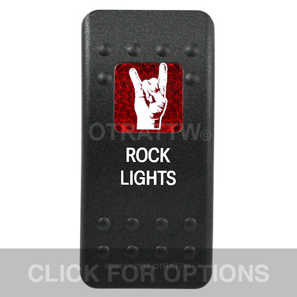 CONTURA II, ROCK LIGHTS, RED SINGLE LENS, SINGLE UPPER DEPENDENT