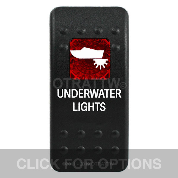 CONTURA II, UNDERWATER LIGHTS, RED SINGLE LENS, SINGLE UPPER DEPENDENT