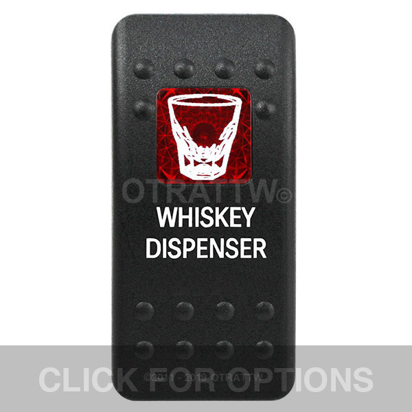 CONTURA II, WHISKEY DISPENSER, RED SINGLE LENS, SINGLE UPPER DEPENDENT