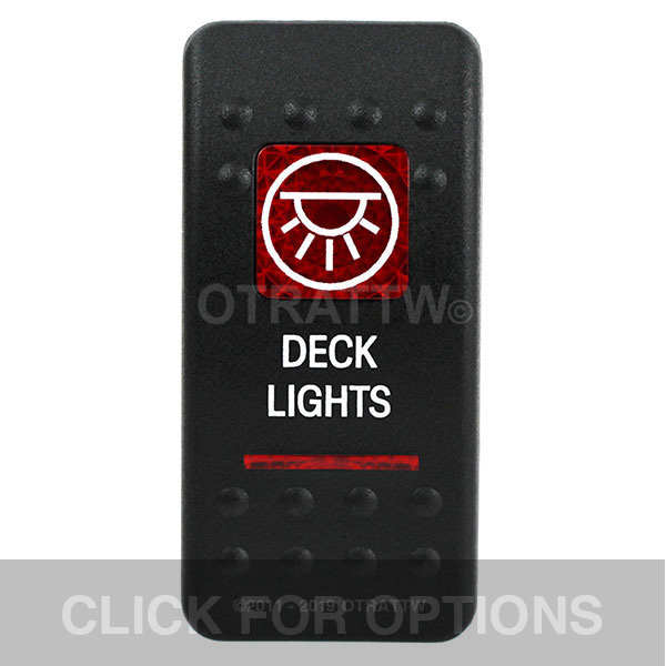 CONTURA II, DECK LIGHTS, RED LENS, LOWER INDEPENDENT