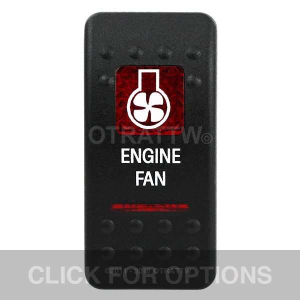 CONTURA II, ENGINE FAN, RED LENS, UPPER INDEPENDENT