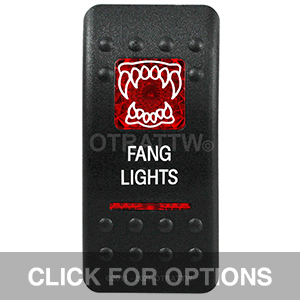 CONTURA II, FANG LIGHTS, RED LENS, UPPER INDEPENDENT CONTURA II, FANG LIGHTS, RED LENS, UPPER INDEPENDENT