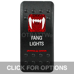 CONTURA II, FANG LIGHTS, RED LENS, UPPER INDEPENDENT CONTURA II, FANG LIGHTS, RED LENS, UPPER INDEPENDENT