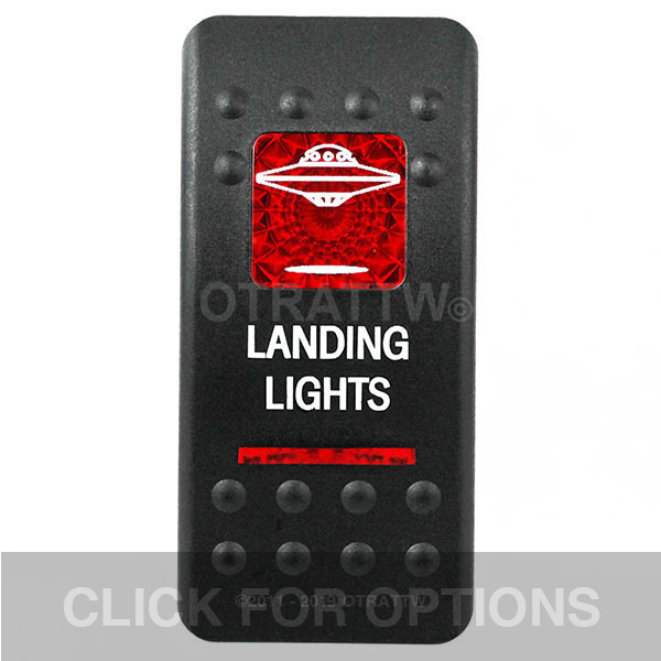 CONTURA II, LANDING LIGHTS, RED LENS, LOWER INDEPENDENT