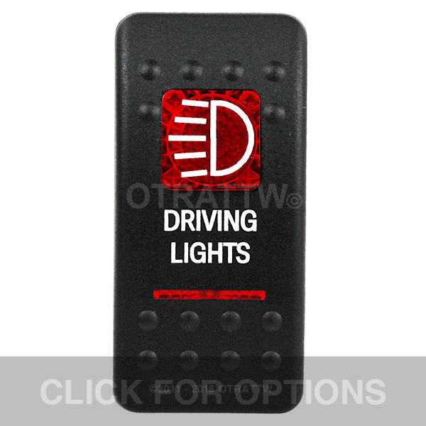 CONTURA II, DRIVING LIGHTS, RED LENS, UPPER INDEPENDENT