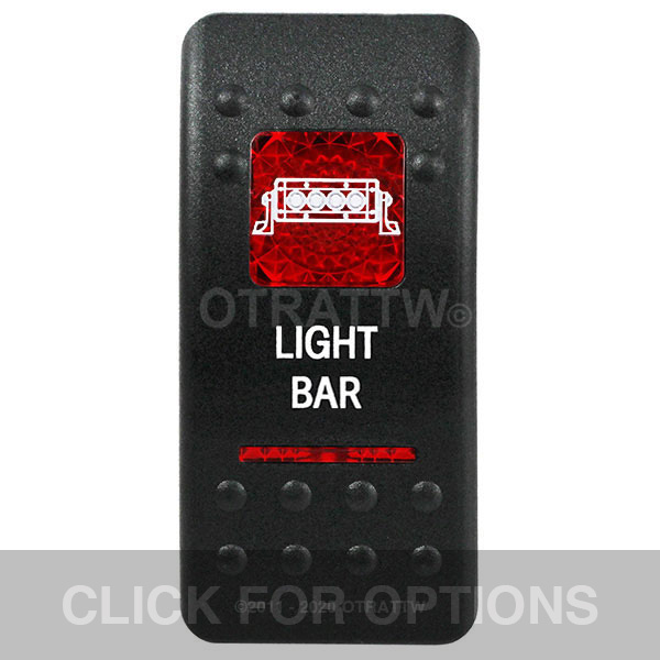 CONTURA II, LIGHT BAR, RED LENS, UPPER INDEPENDENT