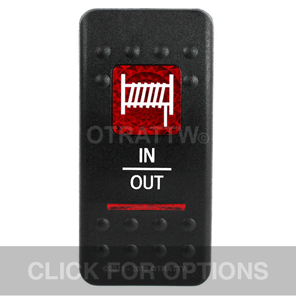 CONTURA II, WINCH IN/OUT, RED LENS, SPDT ROCKER SWITCH CONTURA II, WINCH IN/OUT, RED LENS, SPDT ROCKER SWITCH