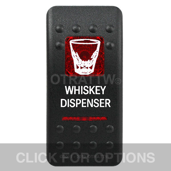 CONTURA II, WHISKEY DISPENSER, RED LENS, LOWER INDEPENDENT