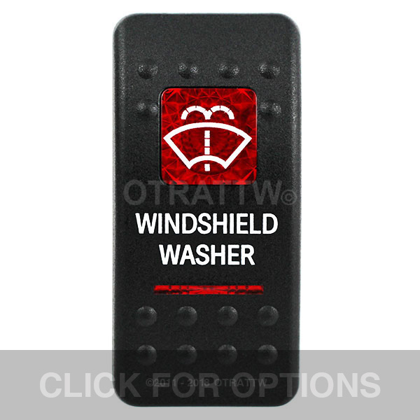 CONTURA II, WINDSHIELD WASHER, RED LENS, UPPER INDEPENDENT