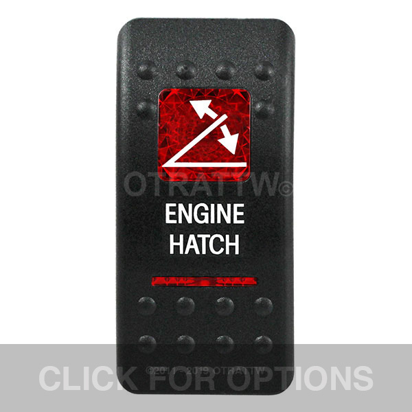 CONTURA II, ENGINE HATCH, RED LENS, DPDT ROCKER SWITCH CONTURA II, ENGINE HATCH, RED LENS, DPDT ROCKER SWITCH