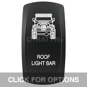 CONTURA V, JEEP TJ ROOF LIGHT BAR, UPPER DEPENDENT LED ONLY