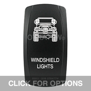 CONTURA V, JEEP TJ WINDSHIELD LIGHTS, UPPER DEPENDENT LED ONLY