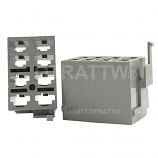 Eight Terminal Rear Connector Housing Gray Eight Terminal Rear Connector Housing Gray