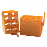 Eight Terminal Rear Connector Housing Orange Eight Terminal Rear Connector Housing Orange