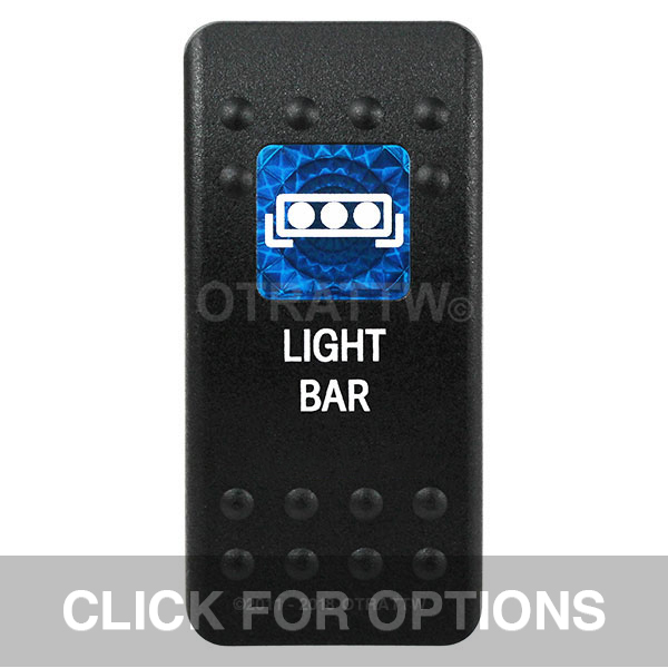 CONTURA II, LIGHT BAR, BLUE SINGLE LENS, SINGLE UPPER DEPENDENT