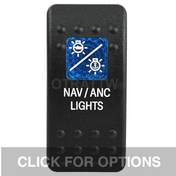 CONTURA II, NAV/ANC LIGHTS, BLUE SINGLE LENS, SINGLE UPPER DEPENDENT