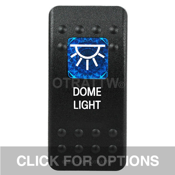 CONTURA II, DOME LIGHT, BLUE SINGLE LENS, SINGLE UPPER DEPENDENT