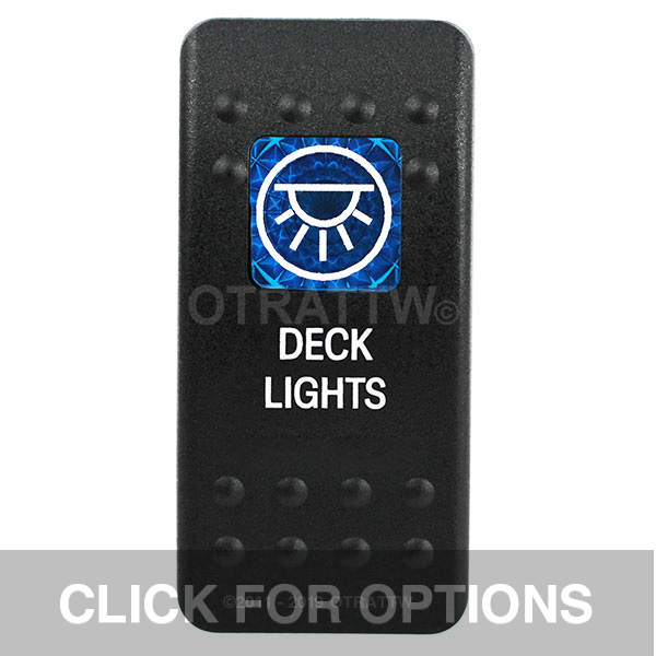 CONTURA II, DECK LIGHTS, BLUE SINGLE LENS, SINGLE UPPER DEPENDENT