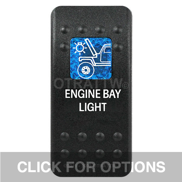 CONTURA II, ENGINE BAY LIGHT, BLUE SINGLE LENS, SINGLE UPPER DEPENDENT