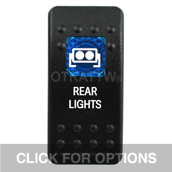 CONTURA II, REAR LIGHTS, BLUE SINGLE LENS, SINGLE UPPER DEPENDENT
