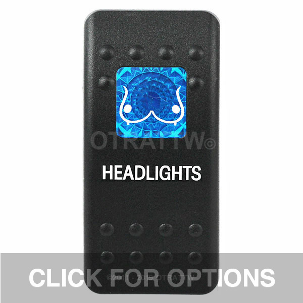 CONTURA II, HEADLIGHTS, BLUE SINGLE LENS, SINGLE UPPER DEPENDENT CONTURA II, HEADLIGHTS, BLUE SINGLE LENS, SINGLE UPPER DEPENDENT