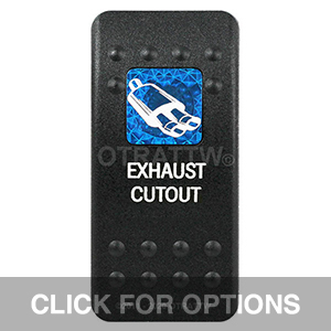 CONTURA II, EXHAUST CUTOUT, BLUE SINGLE LENS, SINGLE UPPER DEPENDENT