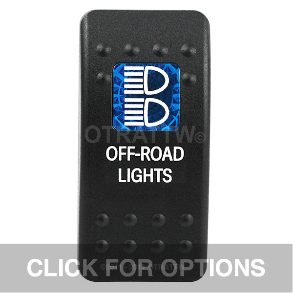 CONTURA II, OFF-ROAD LIGHTS, BLUE SINGLE LENS, SINGLE UPPER DEPENDENT