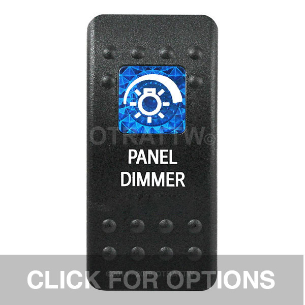 CONTURA II, PANEL DIMMER, BLUE SINGLE LENS, SINGLE UPPER DEPENDENT