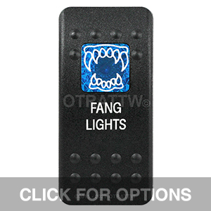 CONTURA II, FANG LIGHTS, BLUE SINGLE LENS, SINGLE UPPER DEPENDENT CONTURA II, FANG LIGHTS, BLUE SINGLE LENS, SINGLE UPPER DEPENDENT