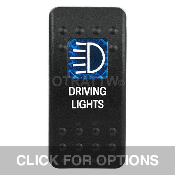 CONTURA II, DRIVING LIGHTS, BLUE SINGLE LENS, SINGLE UPPER DEPENDENT