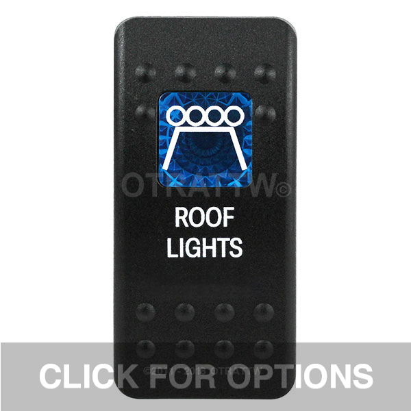 CONTURA II, ROOF LIGHTS, BLUE SINGLE LENS, SINGLE UPPER DEPENDENT