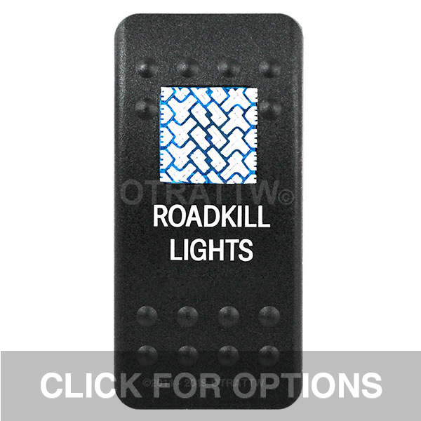 CONTURA II, ROADKILL LIGHTS, BLUE SINGLE LENS, SINGLE UPPER DEPENDENT CONTURA II, ROADKILL LIGHTS, BLUE SINGLE LENS, SINGLE UPPER DEPENDENT