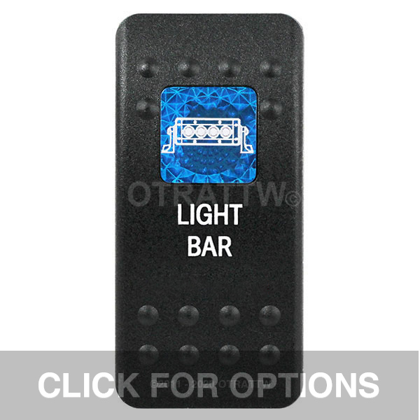 CONTURA II, LIGHT BAR, BLUE SINGLE LENS, SINGLE UPPER DEPENDENT