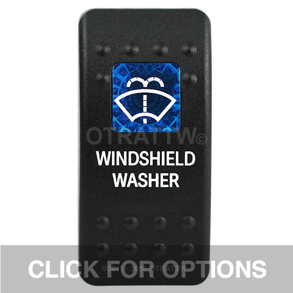 CONTURA II, WINDSHIELD WASHER, BLUE SINGLE LENS, SINGLE UPPER DEPENDENT