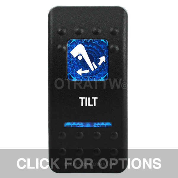 CONTURA II, TILT, BLUE LENS, DPDT ROCKER SWITCH