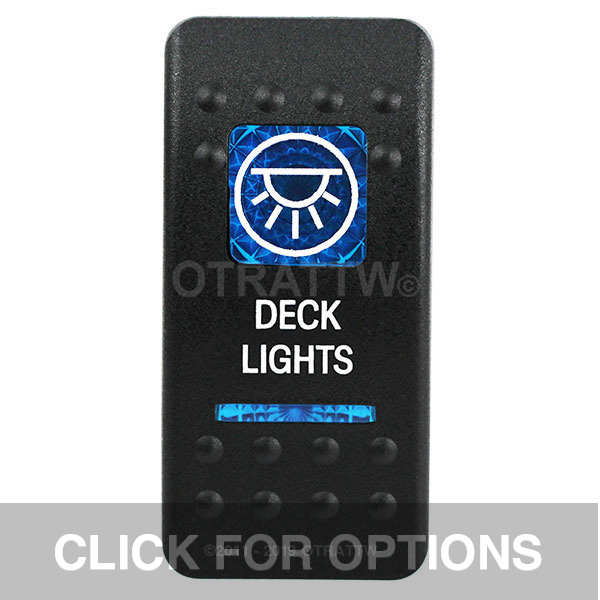 CONTURA II, DECK LIGHTS, BLUE LENS, UPPER INDEPENDENT