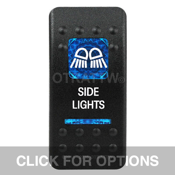 CONTURA II, SIDE LIGHTS, BLUE LENS, LOWER INDEPENDENT