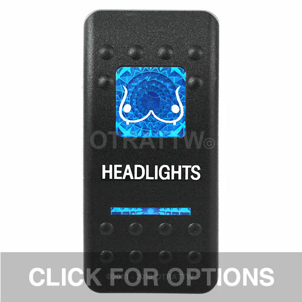 CONTURA II, HEADLIGHTS, BLUE LENS, LOWER INDEPENDENT CONTURA II, HEADLIGHTS, BLUE LENS, LOWER INDEPENDENT