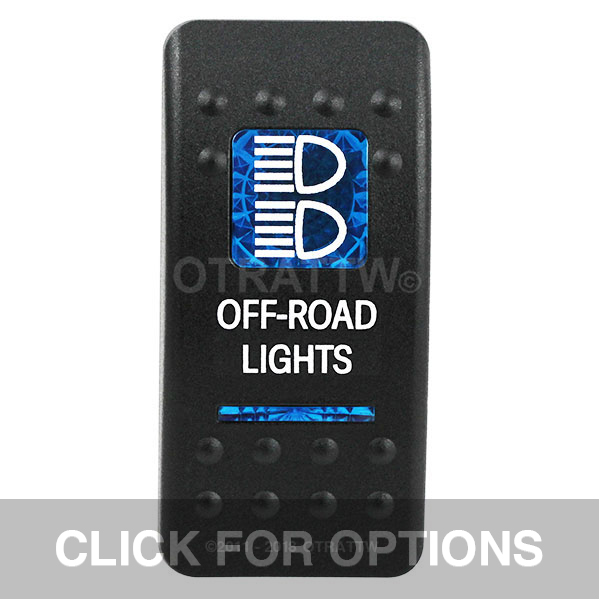 CONTURA II, OFF-ROAD LIGHTS, BLUE LENS, UPPER INDEPENDENT