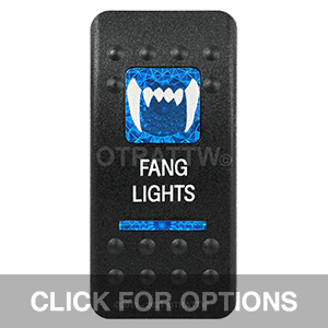 CONTURA II, FANG LIGHTS, BLUE LENS, UPPER INDEPENDENT CONTURA II, FANG LIGHTS, BLUE LENS, UPPER INDEPENDENT