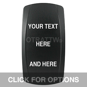 CONTURA V, A CUSTOM TEXT 3 LINES, ROCKER ONLY CONTURA V, A CUSTOM TEXT 3 LINES, ROCKER ONLY