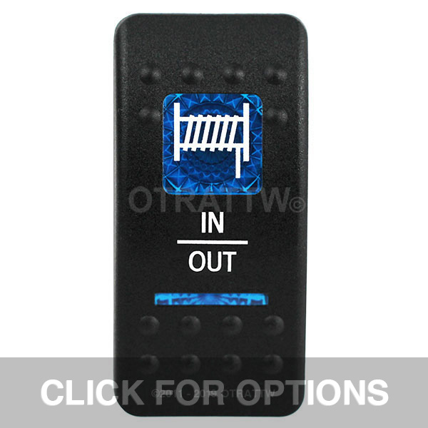 CONTURA II, WINCH IN/OUT, BLUE LENS, SPDT ROCKER SWITCH