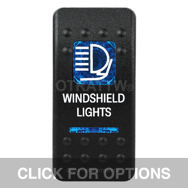 CONTURA II, WINDSHIELD LIGHTS, BLUE LENS, UPPER INDEPENDENT