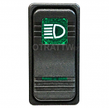 CONTURA X, HIGH BEAM LIGHT, SEALED ROCKER SWITCH, GREEN LENS CONTURA X, HIGH BEAM LIGHT, SEALED ROCKER SWITCH, GREEN LENS